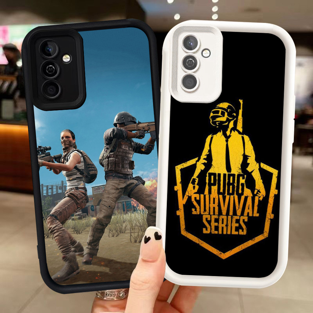 Z-28 PUBG Game Putih Hitam Casing untuk Samsung Galaxy M15 S21 S24 FE A55 5G Case