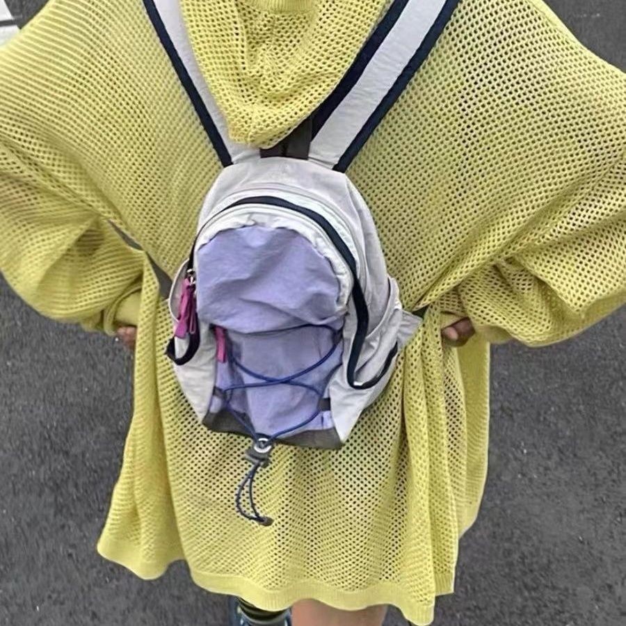 CryingCenter Tas Kecil Pendakian Gunung Klasik Tas Piknik Ransel Kecil Luar Ruangan Tas Sekolah Tra