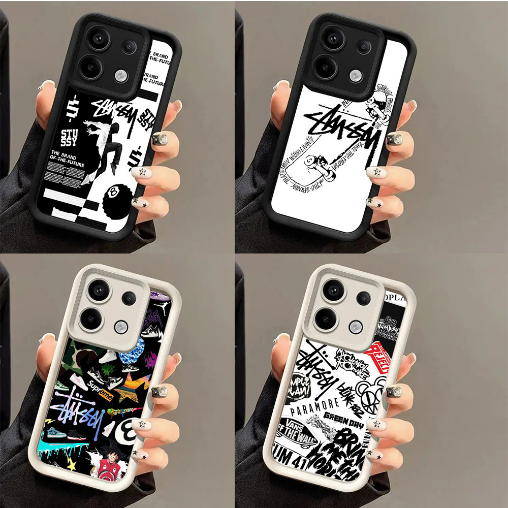 Casing HP Vivo X100 X60 X70 X80 Pro X50 IQOO Z75G Z7X 11 Pro 11 11S KK47 Stussy Softcase