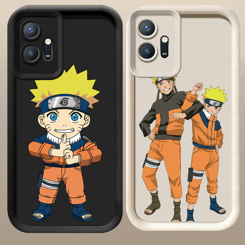 D-23 Naruto Case Hitam Putih Casing untuk VIVO Y55 Y33S Y01 Y75 Y33E Y83 5G