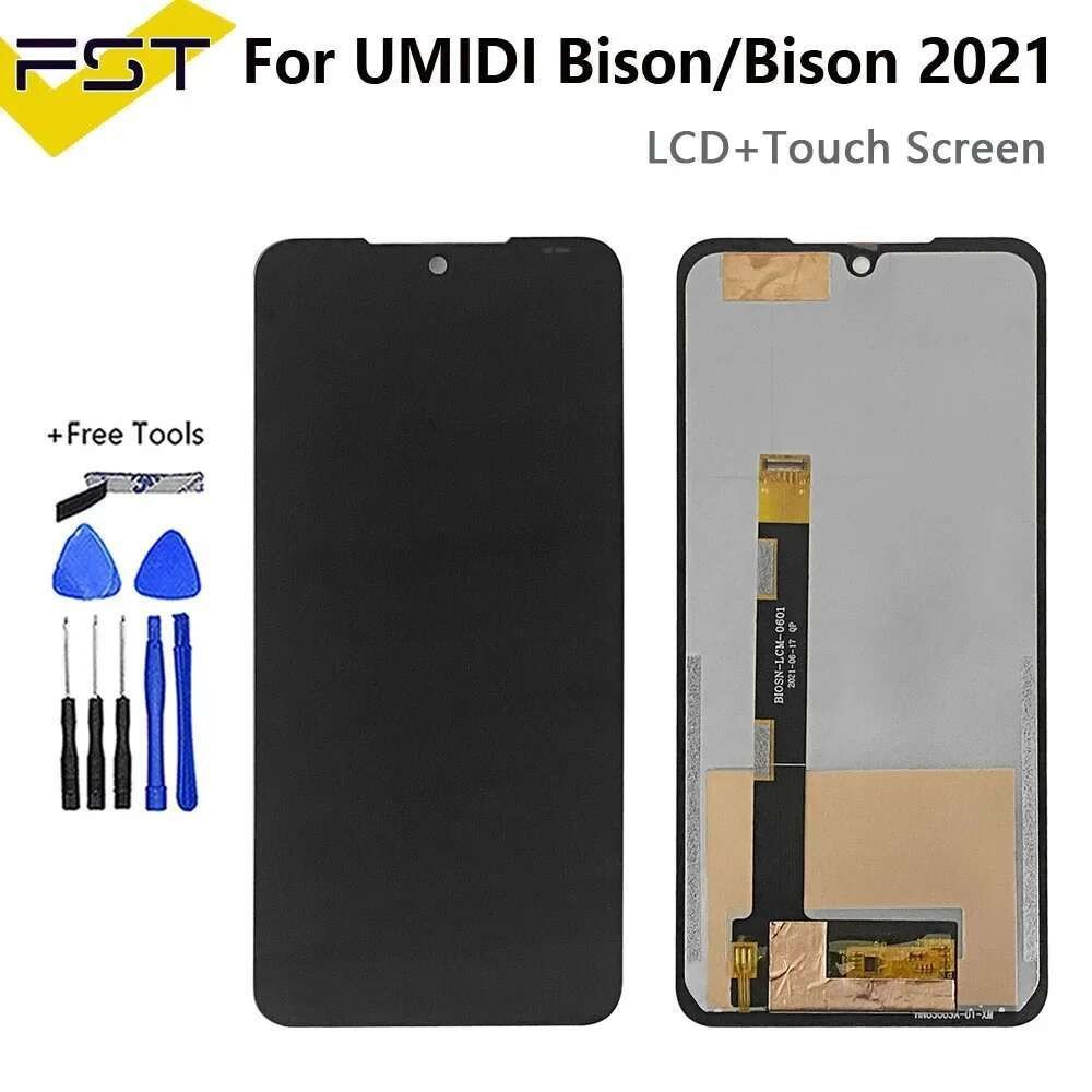 Diuji Asli UMIDIGI Android 10 11 Perakitan Layar Sentuh Untuk Umidigi Bison 2021 LCD
