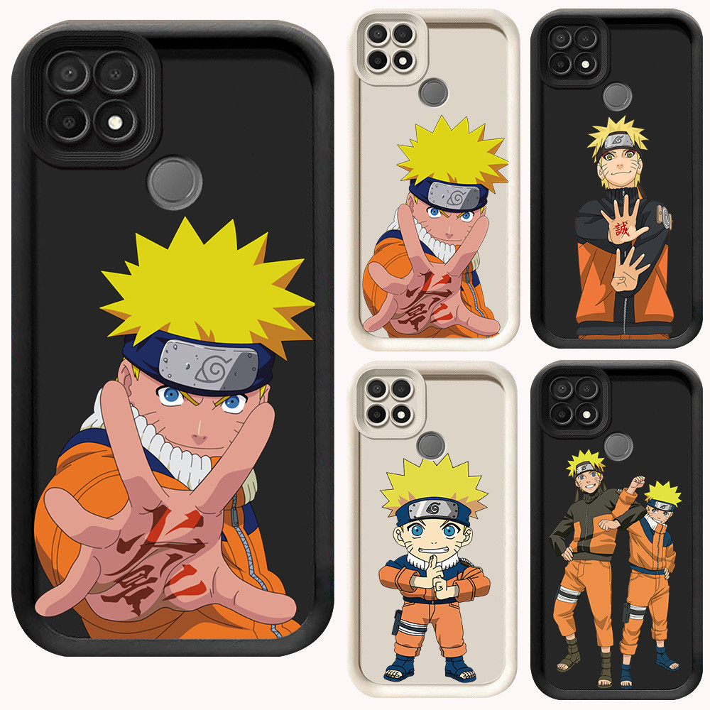 D-23 Naruto Case Hitam Putih Casing untuk Realme Narzo 30A C21Y C21 20 C25Y