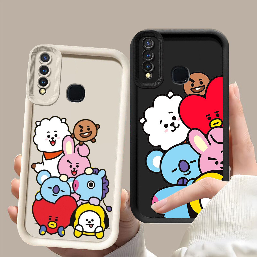 D-48 BT21 Case Casing untuk VIVO Y50 Y30i Y12 V9 Y30 Z1 Y19 Y17 Y15 Pro