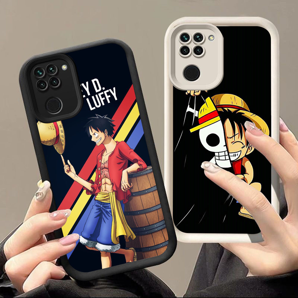 HK-30 Monkey D. Luffy Luxury shockproof Casing untuk Xiaomi Redmi Note 9 9S A3 14C A3X C61 C75 Pro