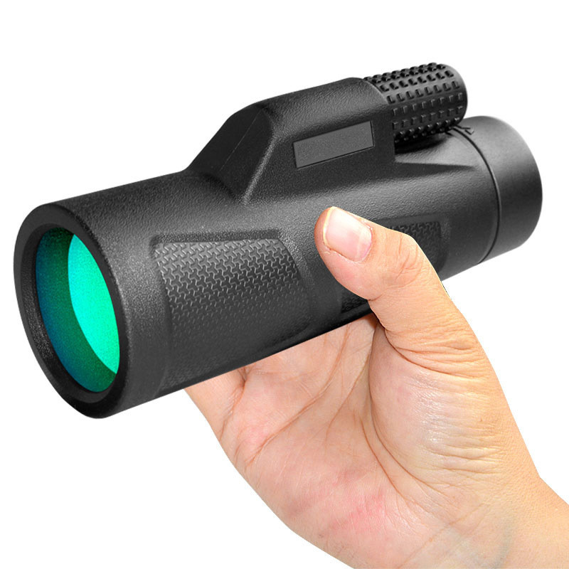 Teropong  Teleskop tabung tunggal diluar 12 × 50 lensa objektif peningkatan tinggi fokus pengaturan 