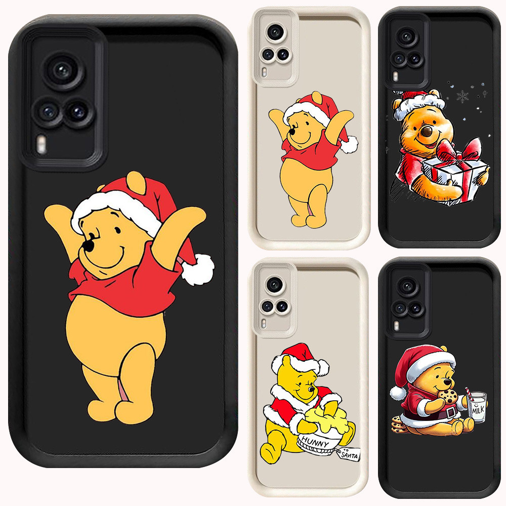 D-67 Pooh Christmas Case Hitam Putih Casing untuk VIVO Y51 Y51A Y53s Y51S Y33 Y31