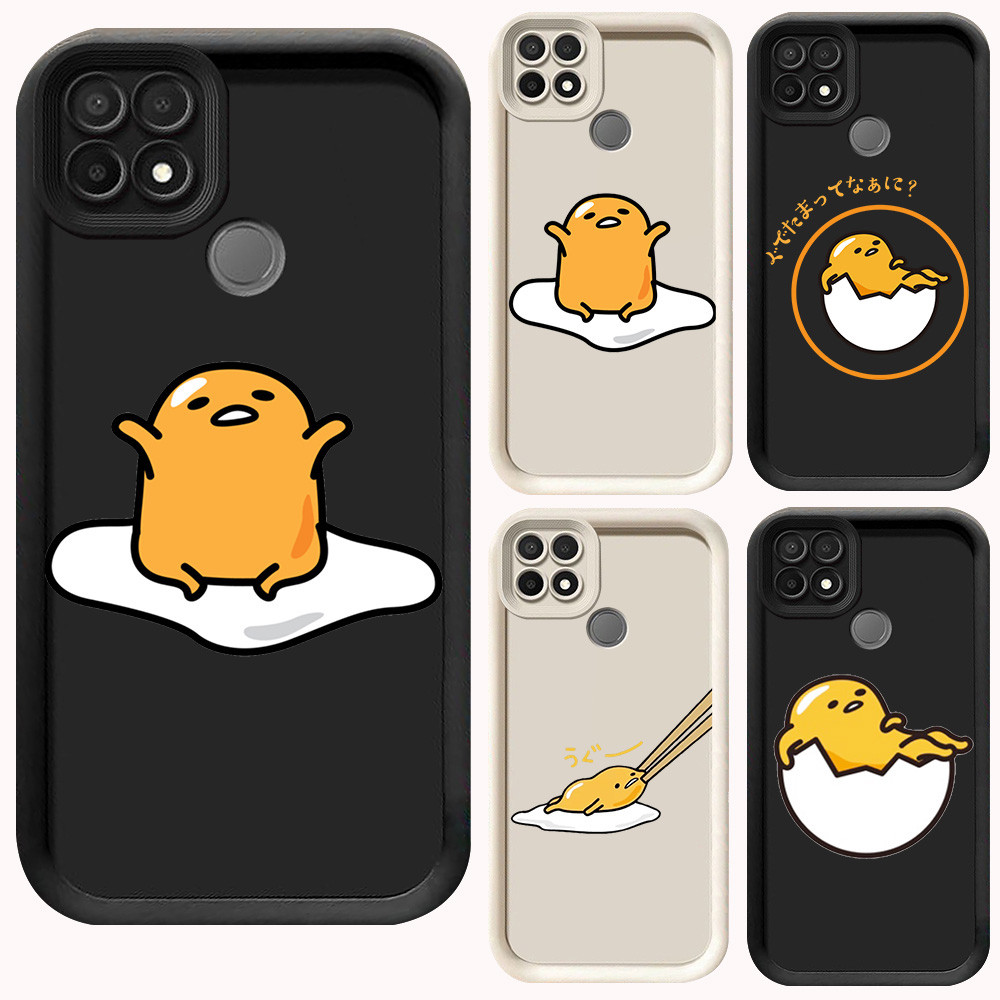 D-82 Gudetama Case Hitam Putih Casing untuk Realme Narzo 30A C21Y C21 20 C25Y