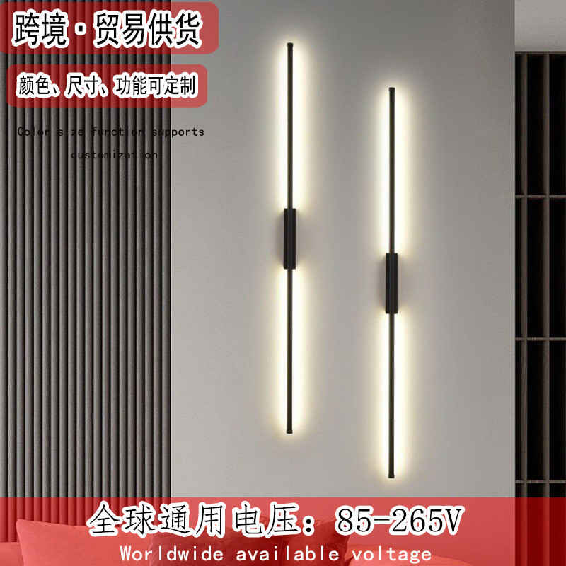 Lampu Aksesoris Interior LED Unik Fungsional  2022 garis panjang modern baru minimalis Nordic tamu T