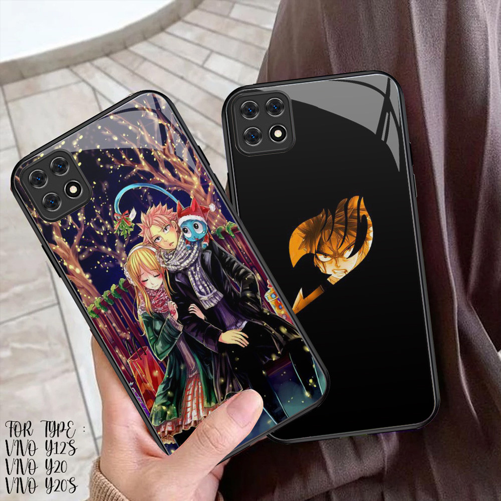 R-128 Anime Fairy Tail Kaca Casing untuk OPPO Reno 4F 4 Lite A16K A93 F17 Pro A16E Realme C11 2021 C