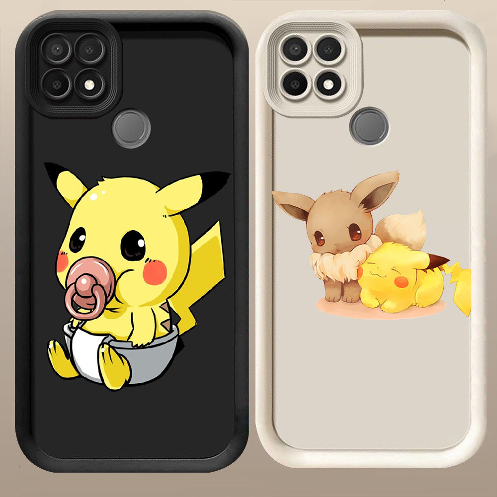 D-50 Pokemon Case Casing untuk OPPO A15 A35 A15s Realme C15 C25S C25 C12