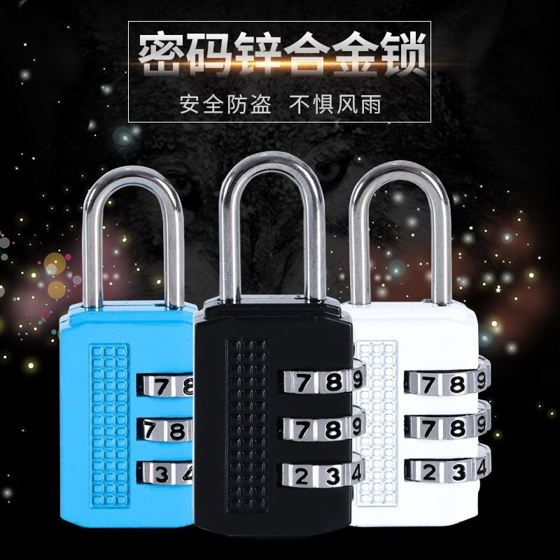 Kunci Gembok Kombinasi Angka Pasword Anti Maling  Kunci sandi, padlock, kabinet gym mini, pintu kabi