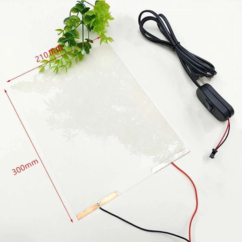 Jendela Kaca 21*30cm Kustom Pintar PDLC Film Listrik Transparan A4 Ukuran 21* *30cm         *