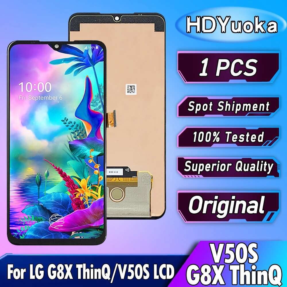 Rakitan Digitizer Layar Sentuh G8X ThinQ Asli Untuk LG V50S Pengganti LCD Dengan 6.4" 6.4" 6.4" 6.4