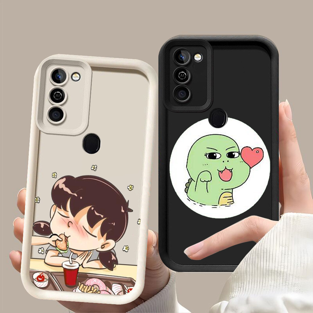 D-109 Couple Case Casing untuk Infinix HOT 8 11 12 10 Play Smart 5 6 Plus