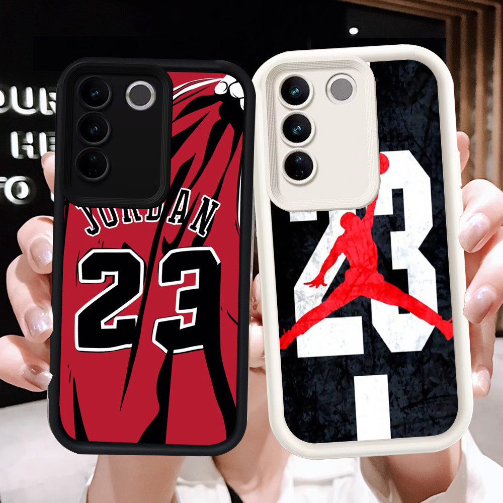 Z-39 J-jordan logo Putih Hitam Casing untuk VIVO Y200e V27 V27E Pro Case