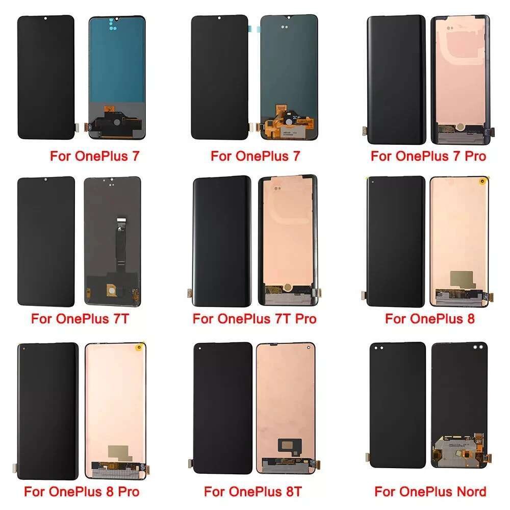 Lahat ng Diuji Baru 3T 5T 6T 7T 10 PRO Layar LCD HD Tinggi Untuk OnePlus 1+ 3 5 6 7 8 9 Layar OLED