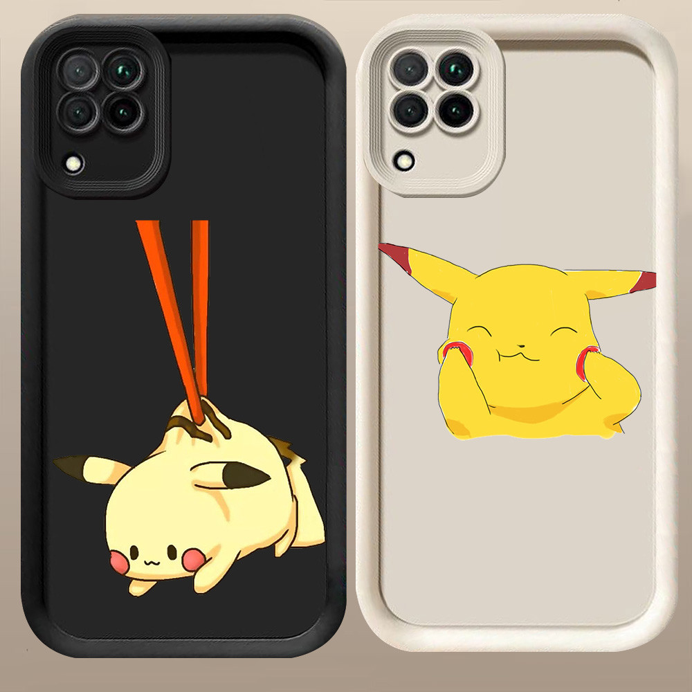 D-41 Pikachu Case Casing untuk Samsung Galaxy J2 J7 A12 J4 J6 A22 Prime Plus Pro 5G