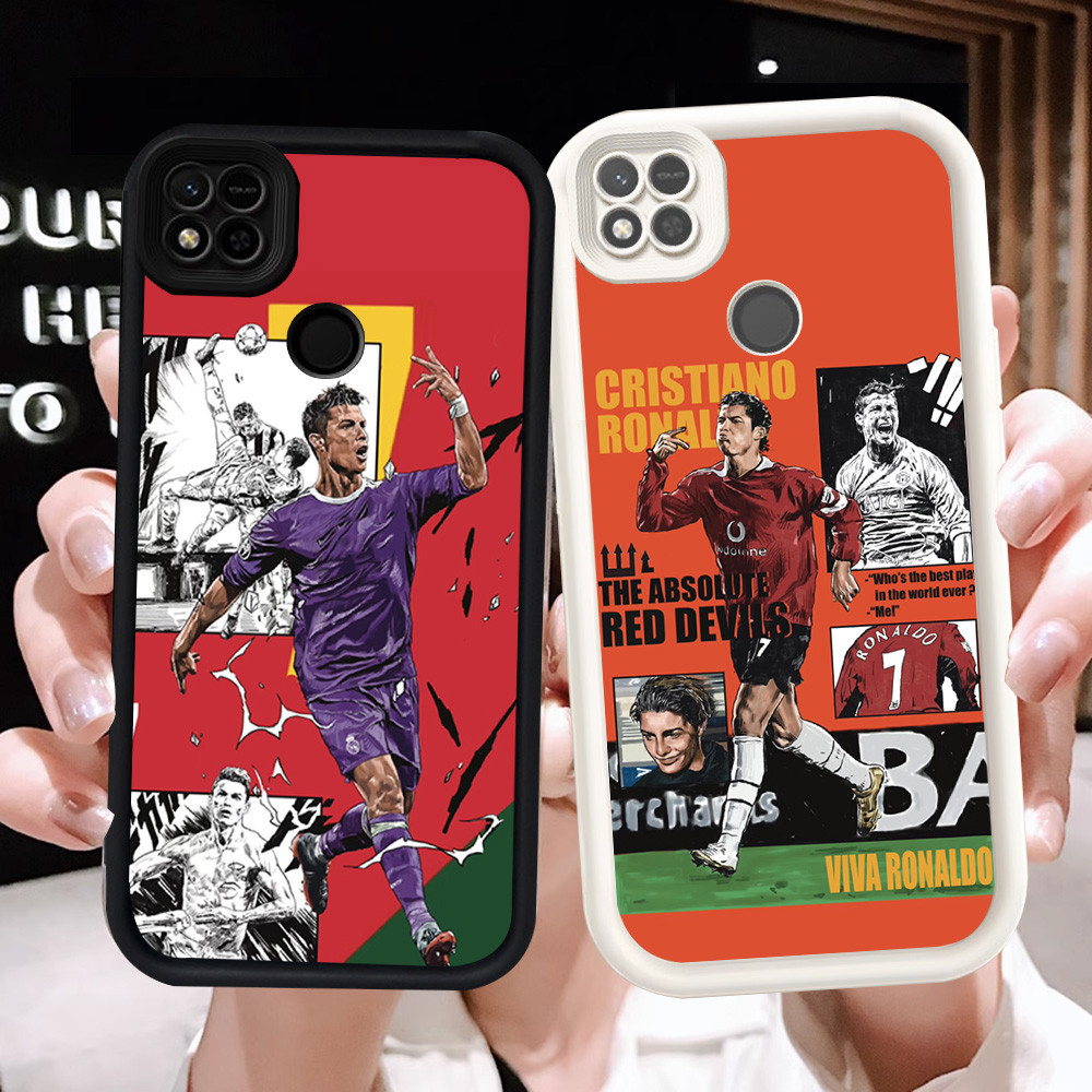 Z-9 Cristiano Ronaldo Putih Hitam Casing untuk Realme Narzo 20 30A C21 C25Y C21Y Case