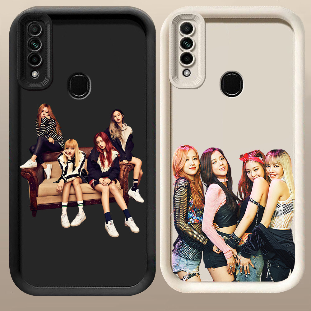D-84 BLACKPINK Case Hitam Putih Casing untuk OPPO Reno A31 F15 A91 3 2020