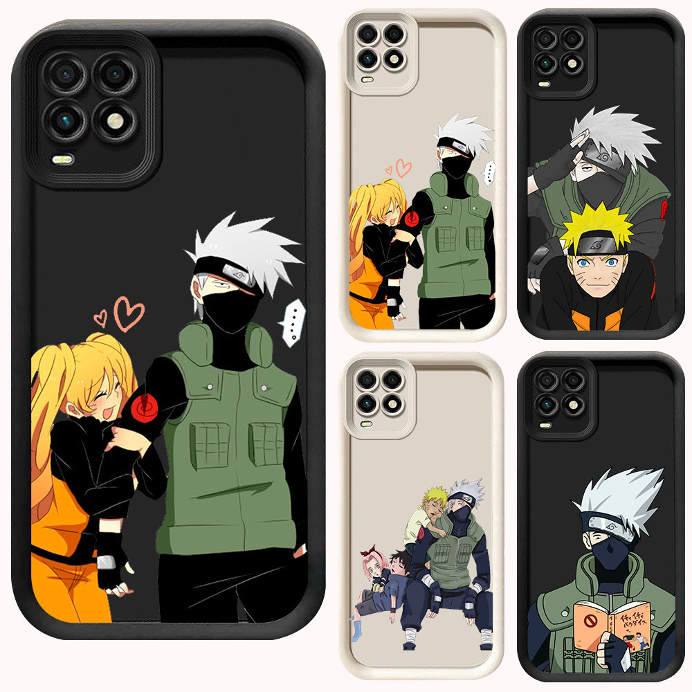 D-94 Naruto Kakashi Case Hitam Putih Casing untuk OPPO A54 Realme 8 8S Pro 5G