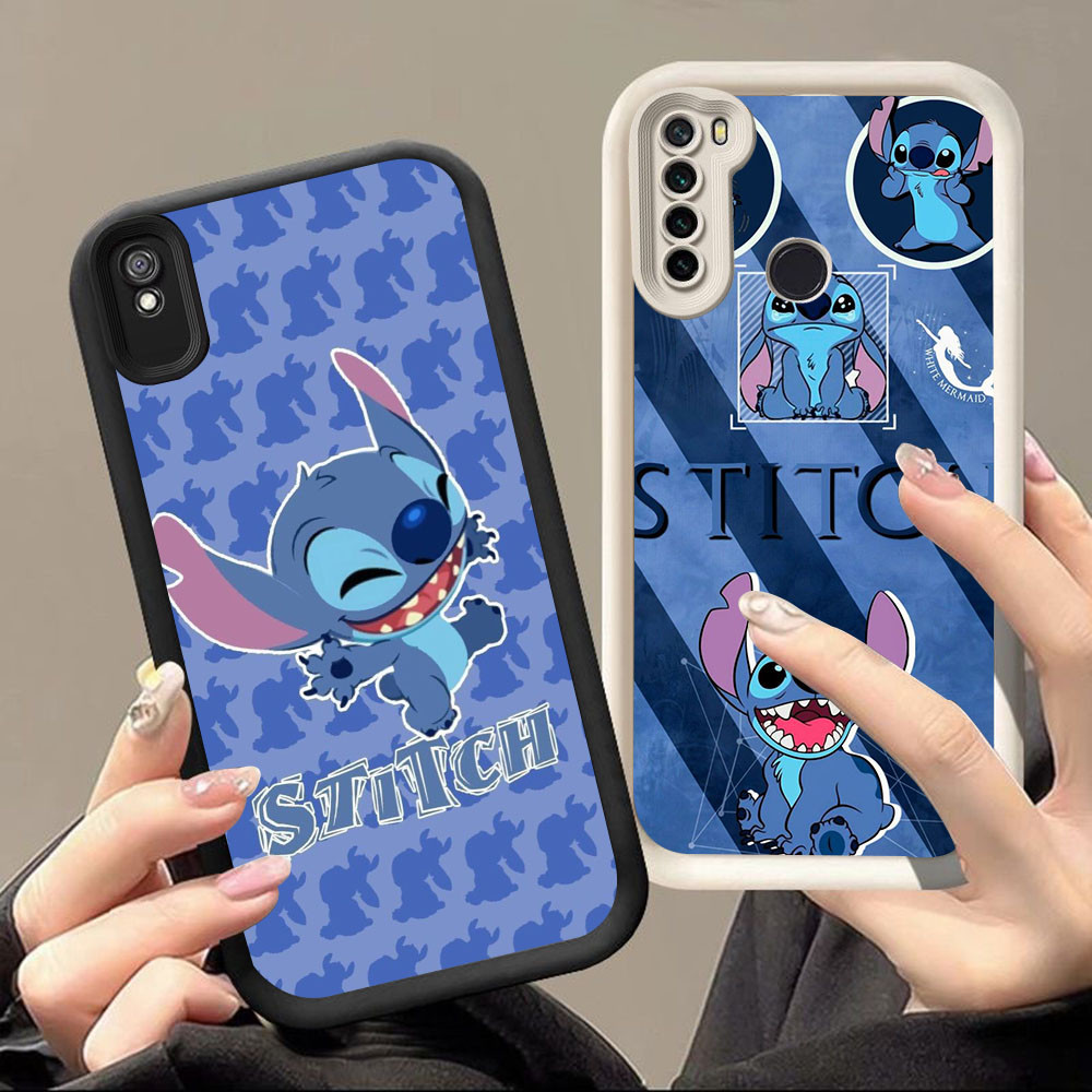 HK-41 Stitch Luxury shockproof Casing untuk Xiaomi Redmi Note 7 8 9 9A 14 Pro