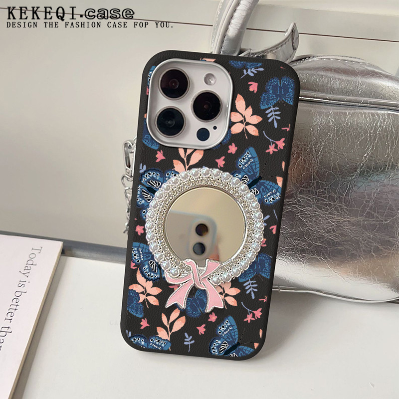 Premium Silikon Aesthetic Hitam Cermin Rias Case for SAMSUNG a15 a05 a03 a04 a10s a11 a12 a14 a20 a2