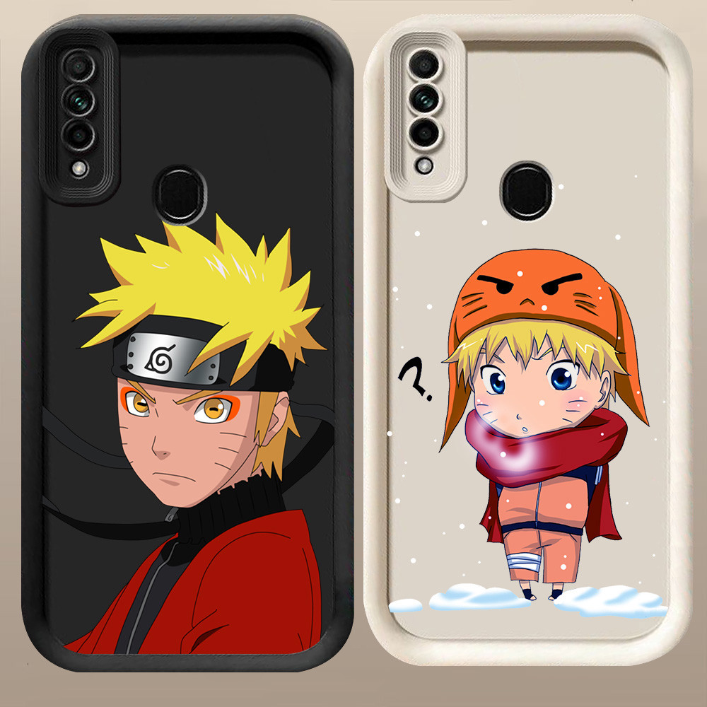 D-31 Naruto Ainime Case Hitam Putih Casing untuk OPPO Reno A31 F15 A91 3 2020