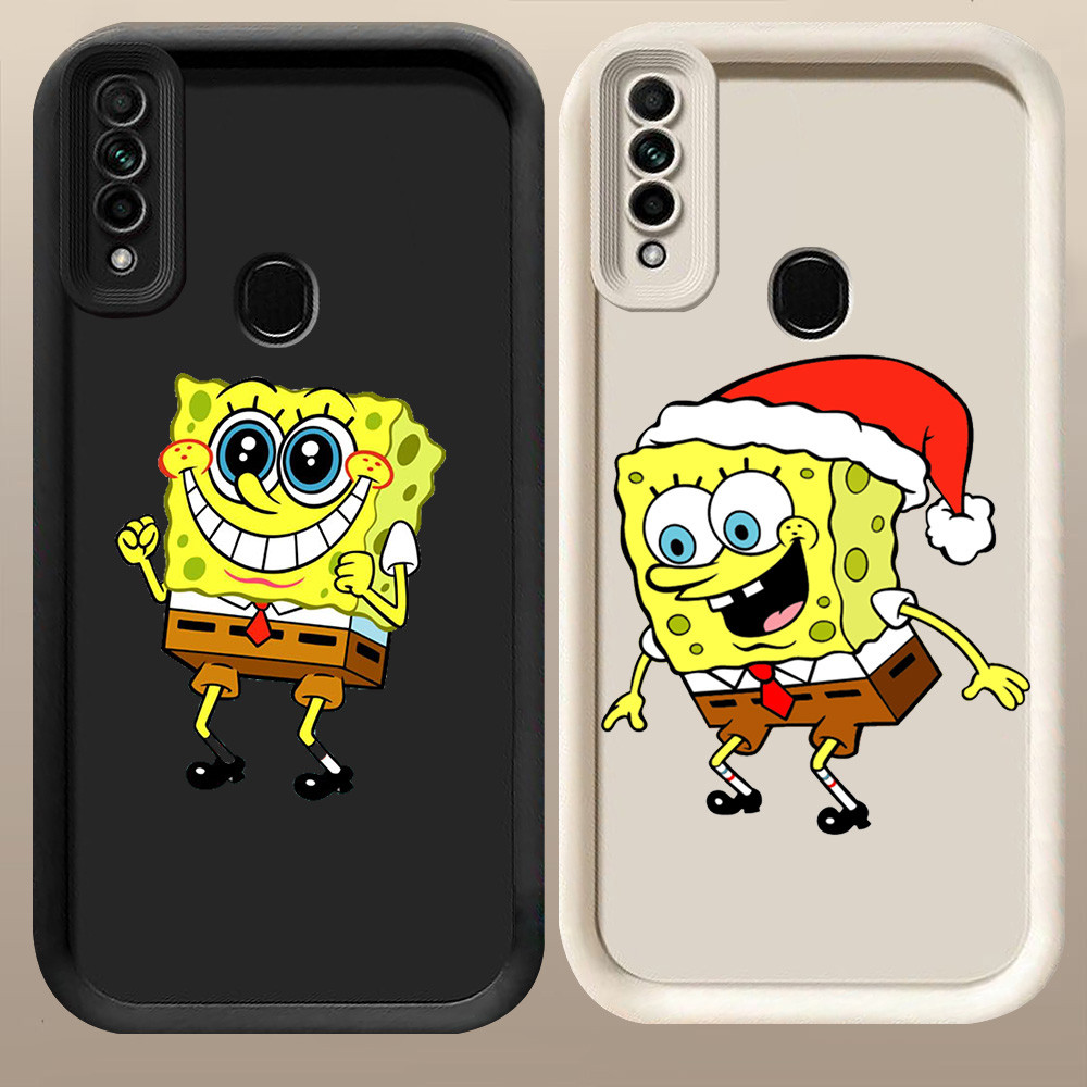 D-83 Spongebob Case Hitam Putih Casing untuk OPPO Reno A31 F15 A91 3 2020