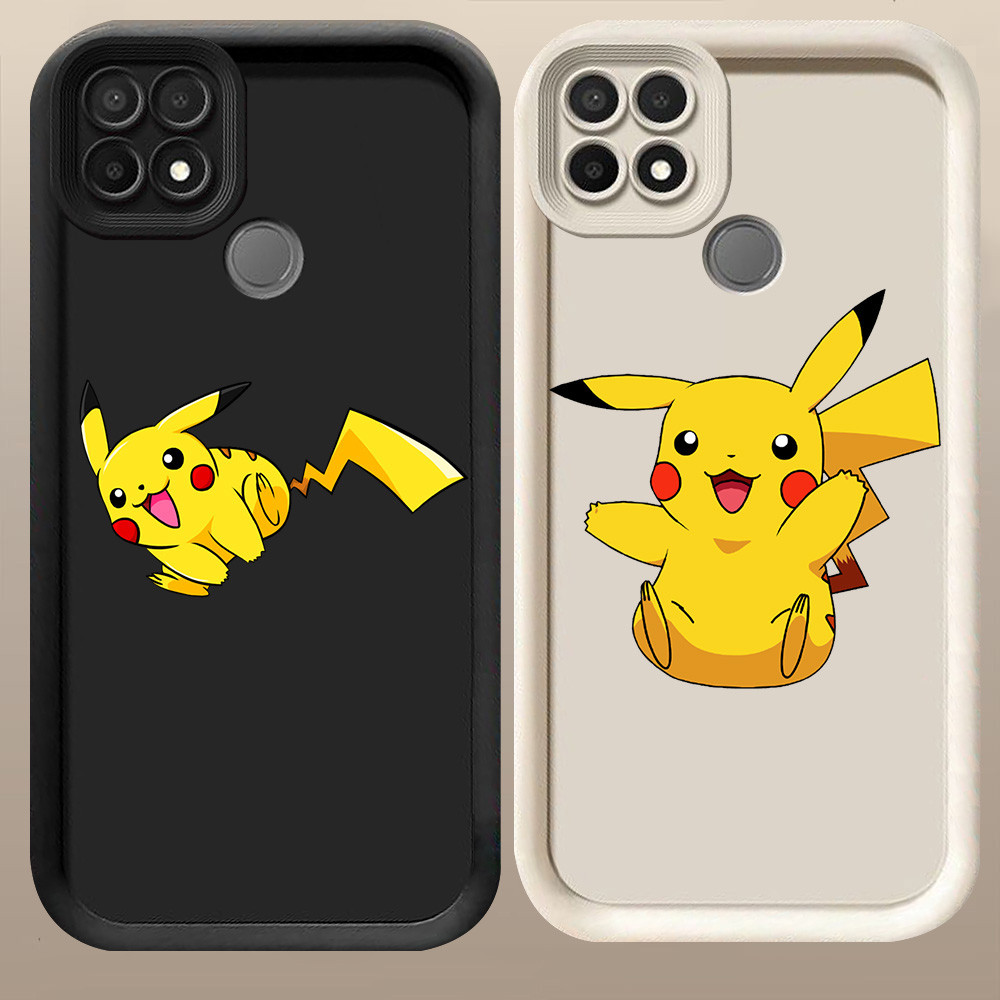 D-7 Cute Pokemon Case Casing untuk OPPO A15 A35 A15s Realme C15 C25S C25 C12
