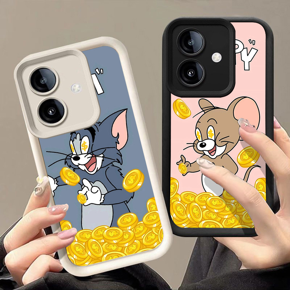 Casing untuk OPPO A5i Realme C35 C31 C75 A3 A79 A3X Pro A5X Narzo 50A Prime 5G Q-46 Cat and Mouse