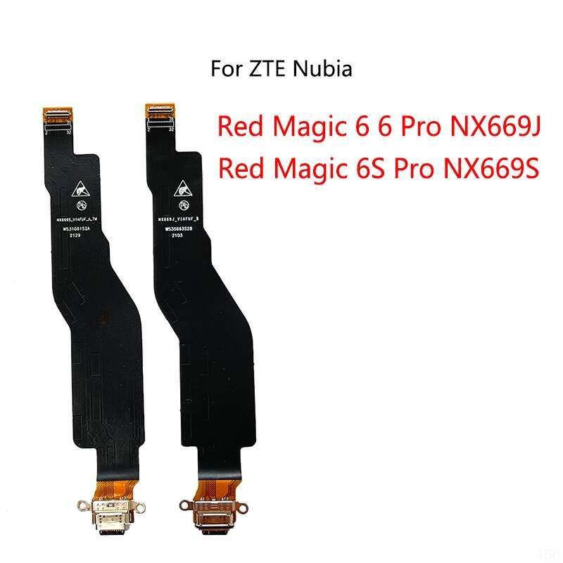 Koneor Dock USB Pengisian Port Pengisian Kabel Fleksibel Untuk ZTE Nubia Red Magic 5S 5G NX659j 6