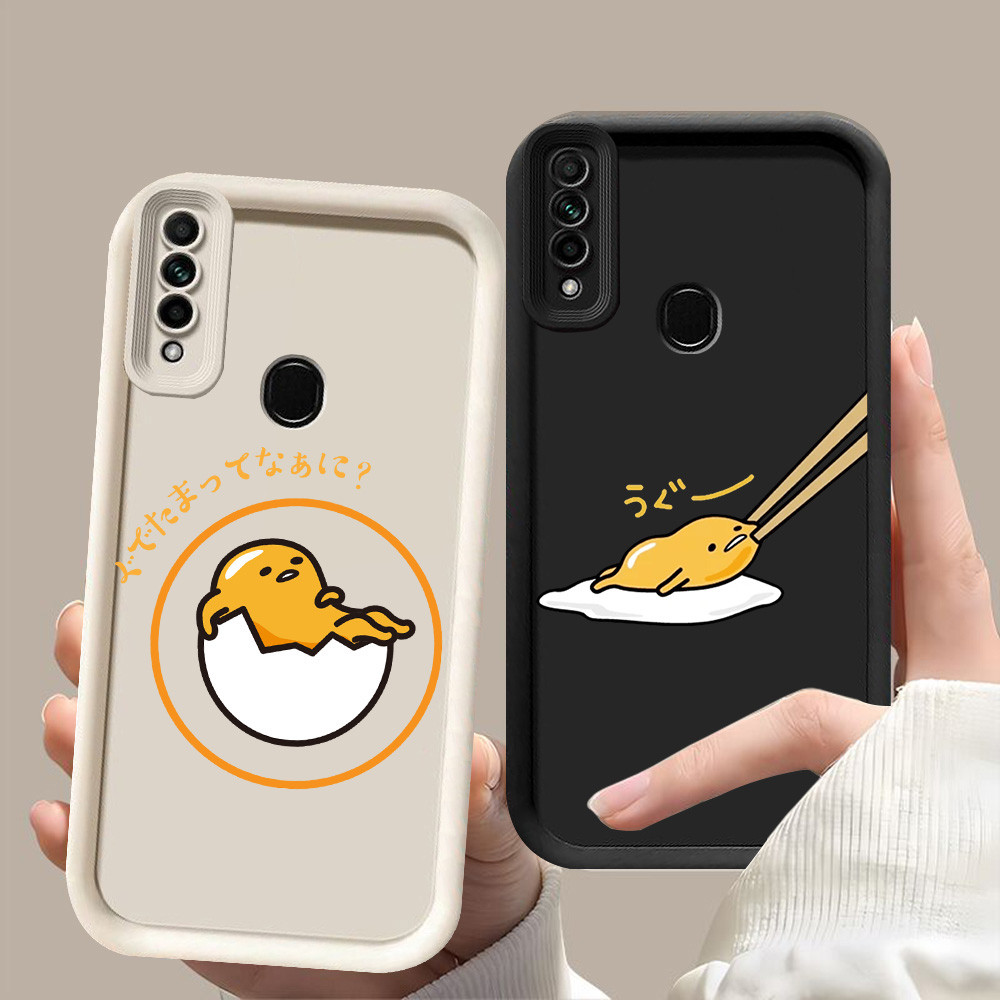 D-82 Gudetama Case Hitam Putih Casing untuk OPPO Reno A31 F15 A91 3 2020