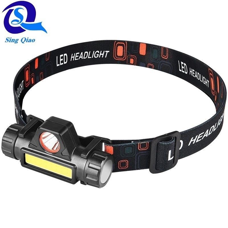 Senter Kepala Headlamp Lampu LED Headlight   Lampu luar adsorpsi magnet tambang LED kepala muatan ul