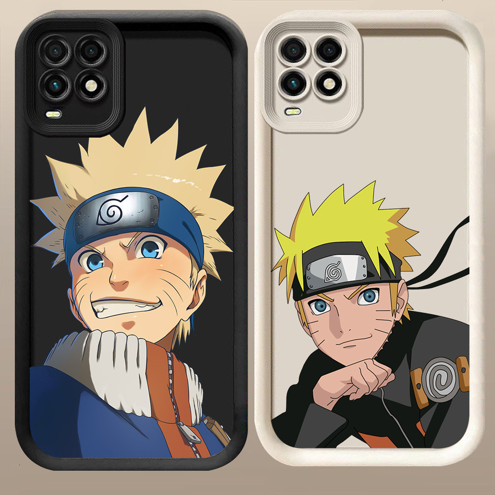 D-104 Naruto Uzumaki Case Hitam Putih Casing untuk OPPO A54 Realme 8 8S Pro 5G