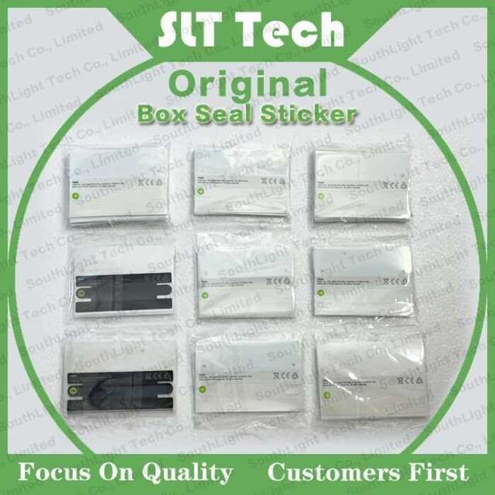 Untuk sa iPhone 11 12 13 14 15 16 Pro Max Plus Mini Paket Ponsel Baru Kotak Kertas Segel Stiker Ata