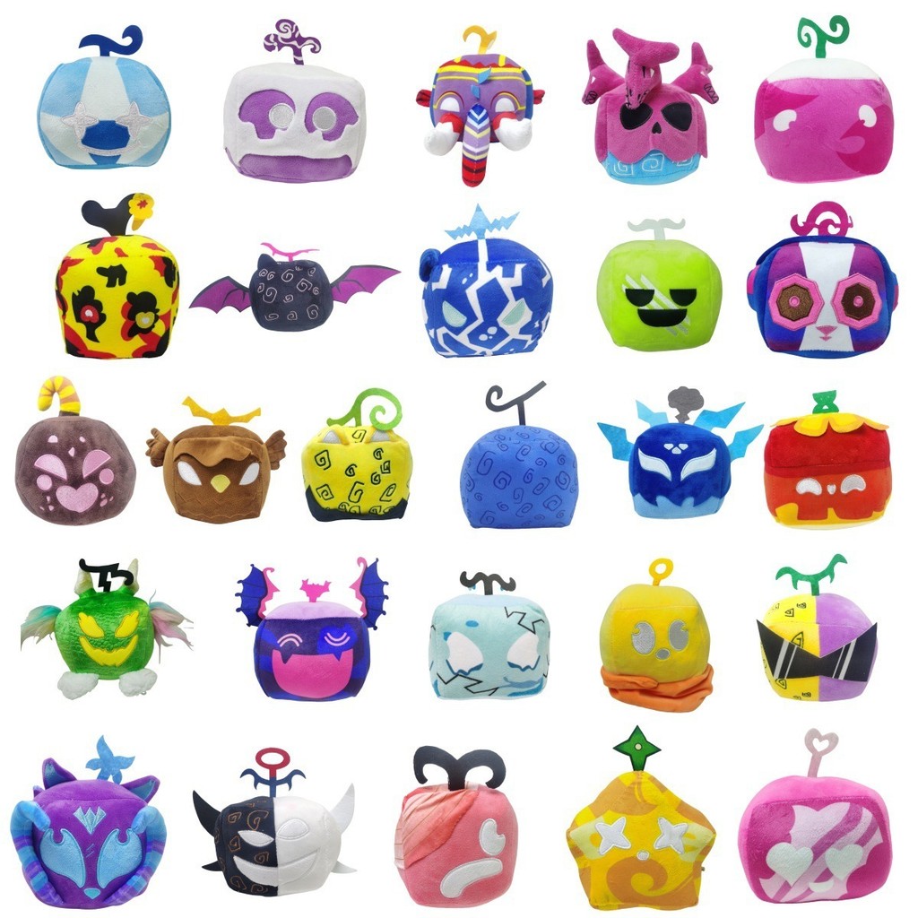 Boneka  Toys Blox Game Accessories Fruit Props Leopard Box Plush Doll  Import