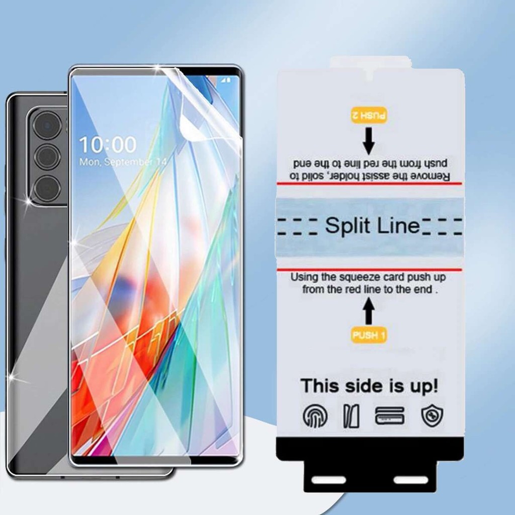 Film 3Pcs Hidrogel Depan TPU Lembut Untuk LG V60 V50 ThinQ 5G G8 G9 Veet Wing Pelindung Layar