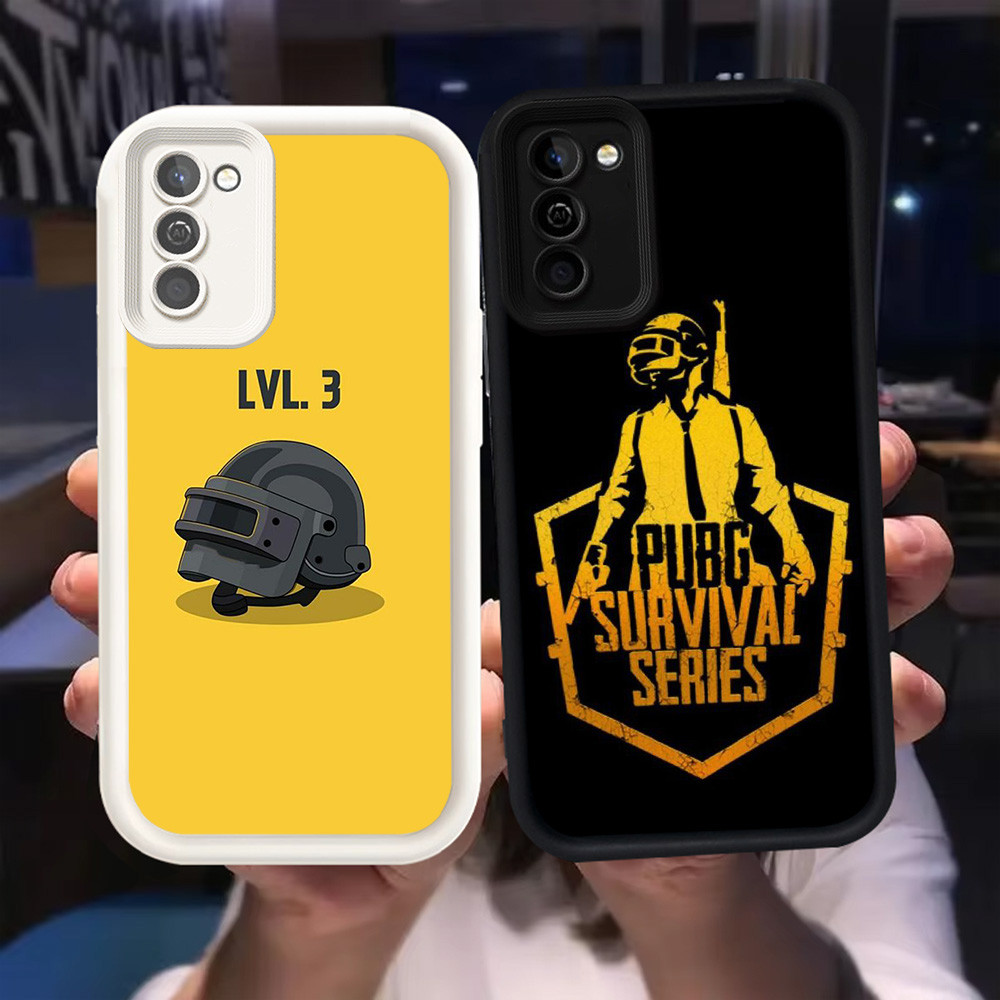 Z-28 PUBG Game Putih Hitam Casing untuk Samsung Galaxy A71 S21 A51 A31 S20 FE Case