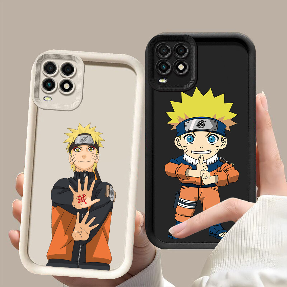 D-23 Naruto Case Hitam Putih Casing untuk OPPO A54 Realme 8 8S Pro 5G