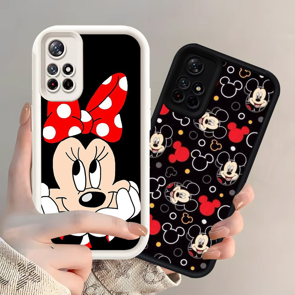 Z-23 Mickey Minnie Mouse Putih Hitam Casing untuk Xiaomi Redmi Note 11 SE 11S 11T Pro 5G Case
