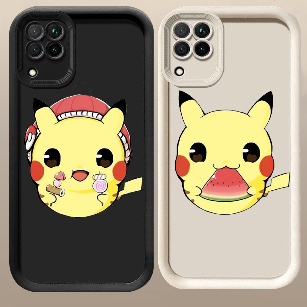 D-57 lovely Pikachu Case Casing untuk Samsung Galaxy J2 J7 A12 J4 J6 A22 Prime Plus Pro 5G