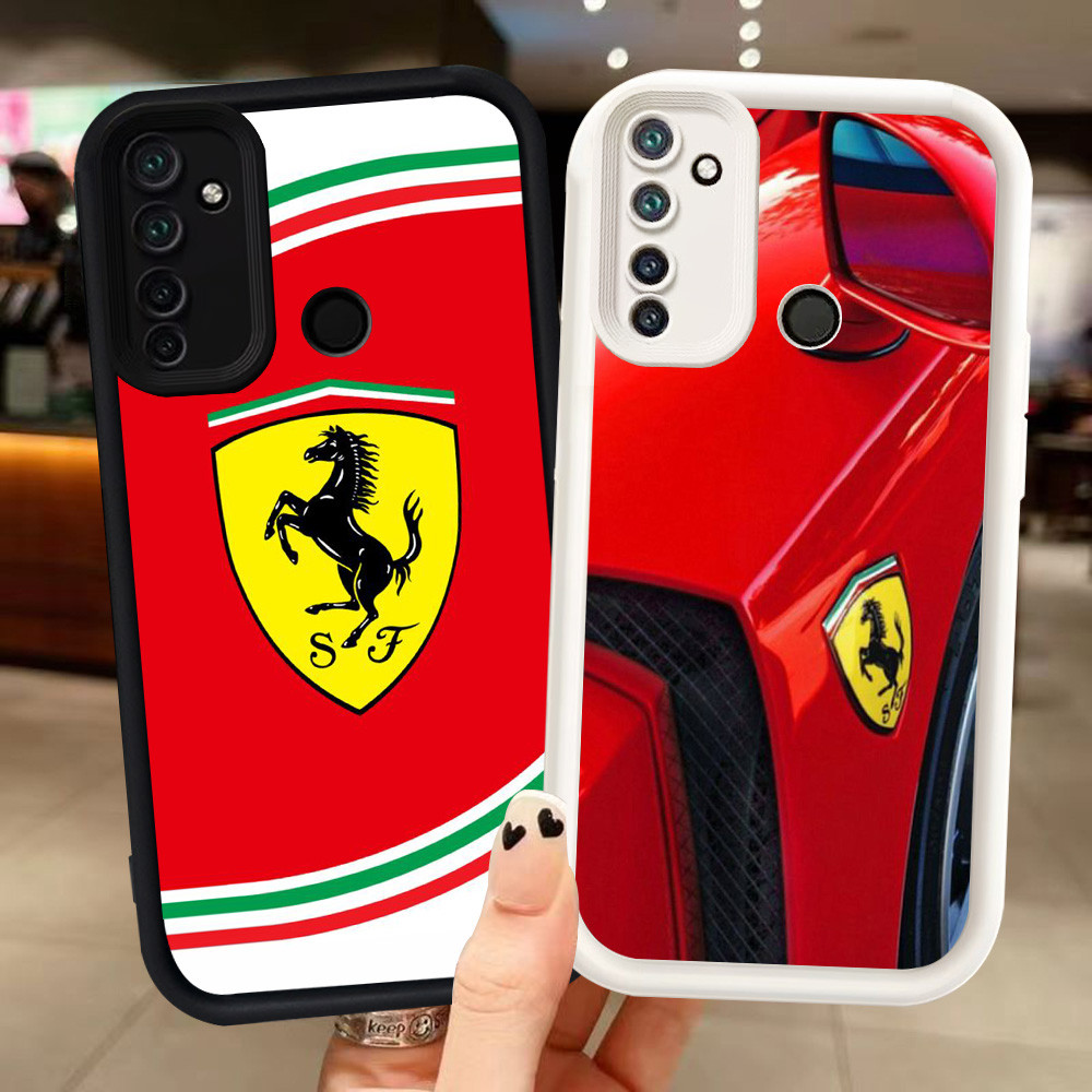 Z-46 Ferrari Putih Hitam Casing untuk Realme C71 5 6i 5i 5s Narzo 20A 10A 10 C73 Case