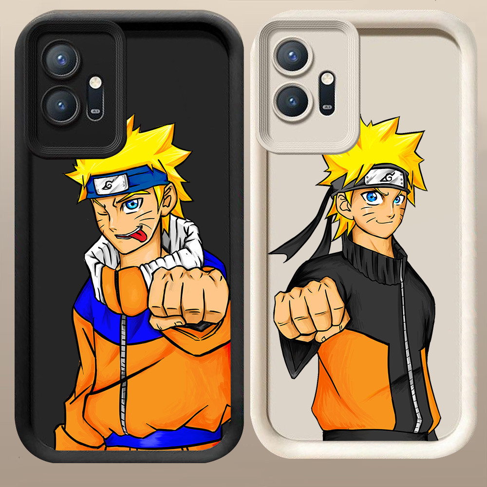 D-61 Naruto Case Hitam Putih Casing untuk VIVO Y55 Y33S Y01 Y75 Y33E Y83 5G