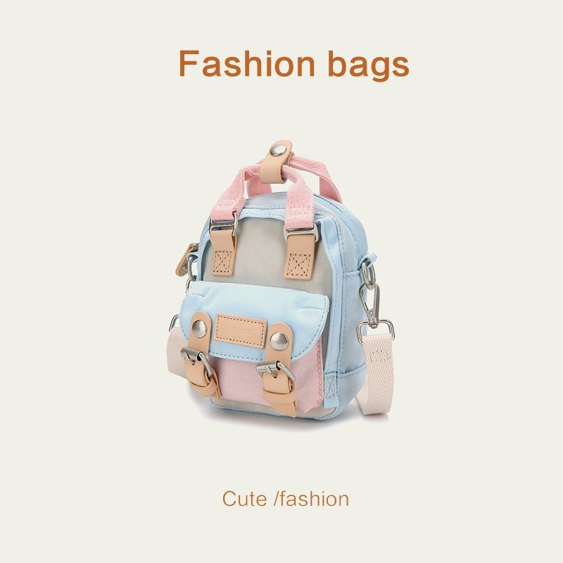 Tas selempang donat baru donat autentik Hong Kong tas bahu serbaguna mini tas kecil lucu wanita