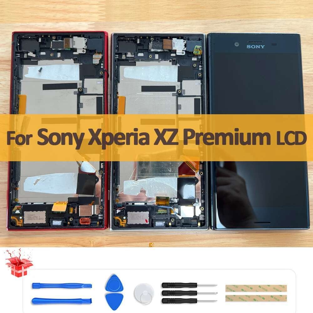 Barang Asli Bekas Untuk Layar LCD Sony Xperia XZ Premium Layar Sentuh XZP G8142 G8141 Digitizer