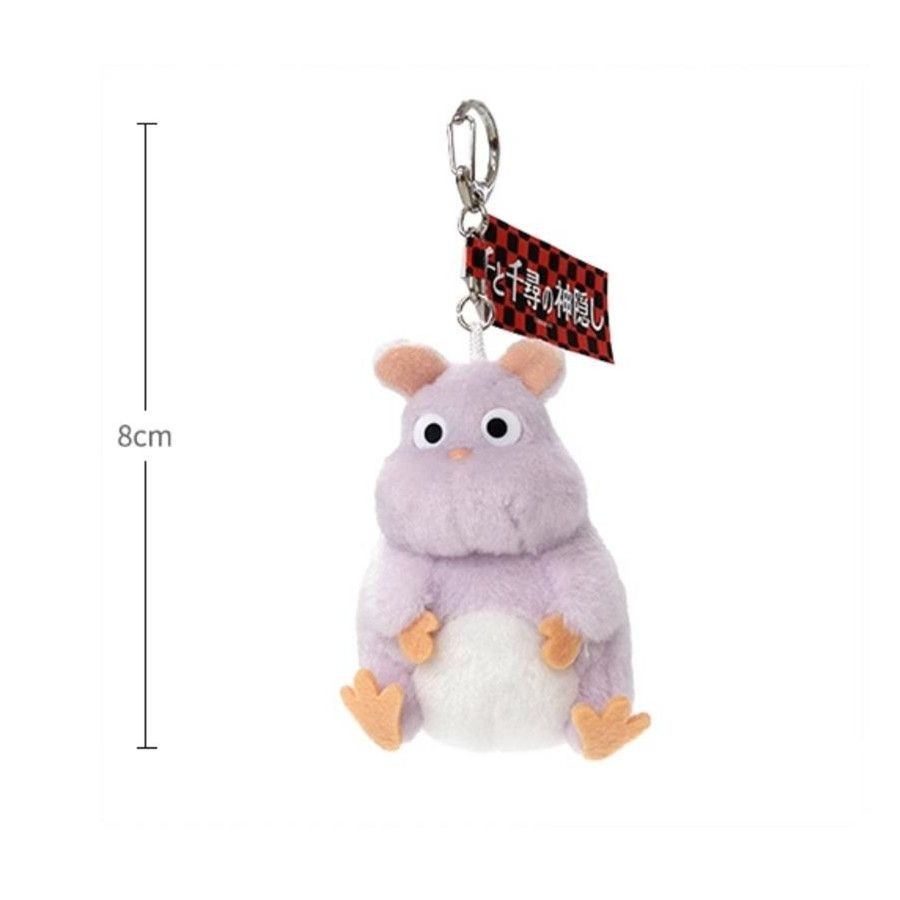 Gantungan Kunci Boneka Mewah Liontin Tikus Ding Kacang Lemak Spirited Away Hayao Miyazaki Asli Jepan