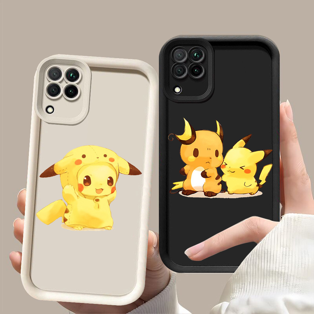 D-54 Pokemon Pikachu Case Casing untuk Samsung Galaxy J2 J7 A12 J4 J6 A22 Prime Plus Pro 5G
