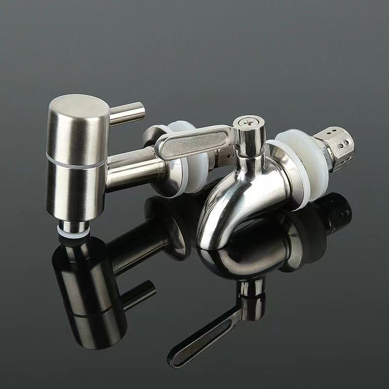 Keran Air Faucet Kamar Mandi Bathroom Basin Bathub  Kaca putih minuman faucet 304 botol anggur baja 