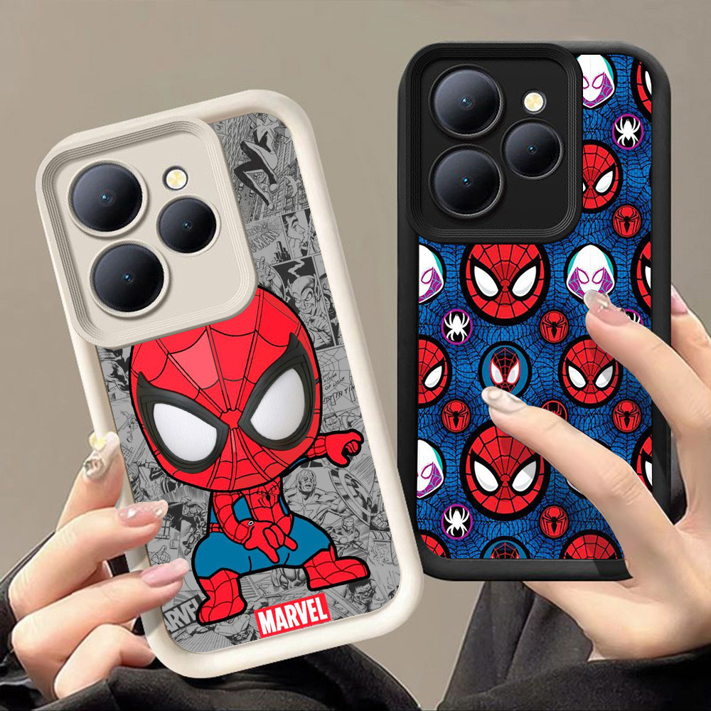 Casing untuk Infinix Smart 9 HOT 40i GT 30 30I 8 5 40 Play 20 Pro 5G Q-27 Spiderman