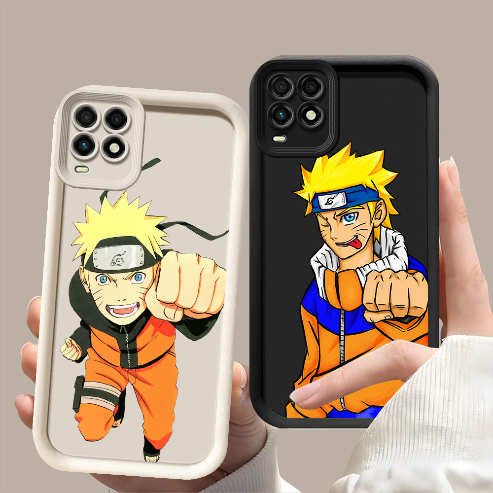 D-61 Naruto Case Hitam Putih Casing untuk OPPO A54 Realme 8 8S Pro 5G